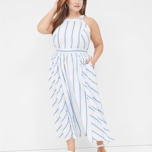 Striped Sleeveless Maxi Dress NWT